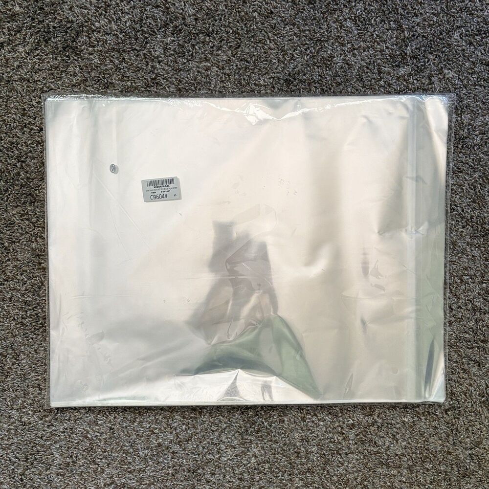 90 Clear Plastic Sleeves for 16x20" with Flap And Seal Strip New Open Pack